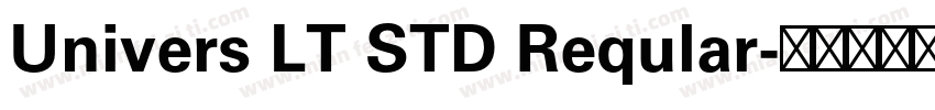 Univers LT STD Reqular字体转换